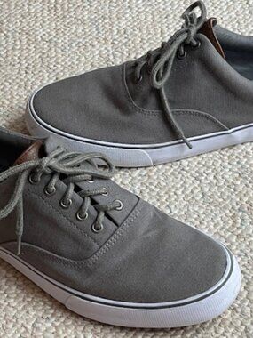 Goodfellow & Co Brady Men's Size 11 Gray Canvas Casual Sneakers Lace Up Shoes